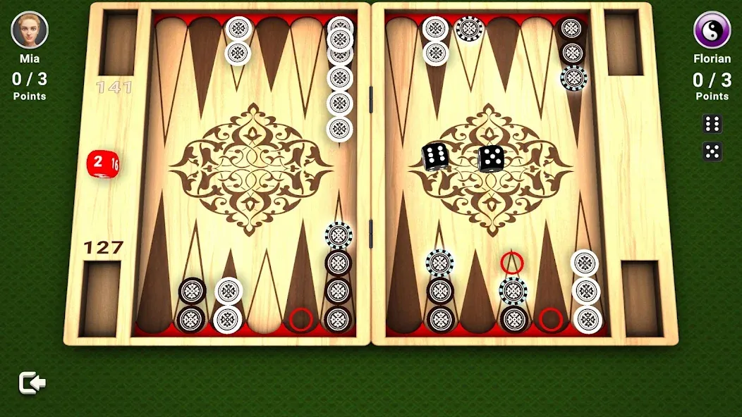 Backgammon -  Board Game  [МОД Бесконечные деньги] Screenshot 2