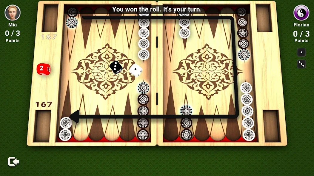 Backgammon -  Board Game  [МОД Бесконечные деньги] Screenshot 3