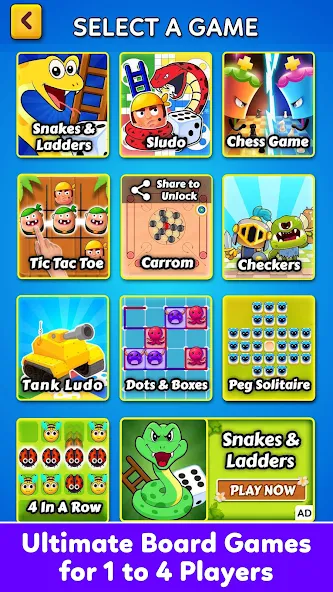 Family Board Games Offline  [МОД Все открыто] Screenshot 1