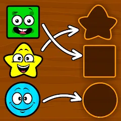 Взломанная Shapes & Colors Games for Kids  [МОД Все открыто] - полная версия apk на Андроид