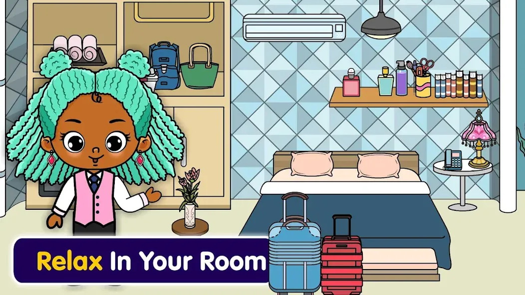 Tizi Town - My Hotel Games  [МОД Все открыто] Screenshot 1