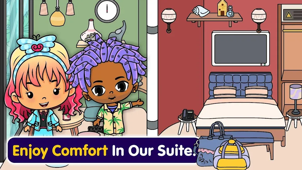 Tizi Town - My Hotel Games  [МОД Все открыто] Screenshot 2