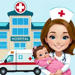 Взлом My Hospital Town Doctor Games  [МОД Много денег] - последняя версия apk на Андроид