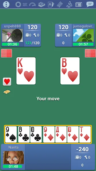 Thousand 1000 Online card game  [МОД Много монет] Screenshot 5