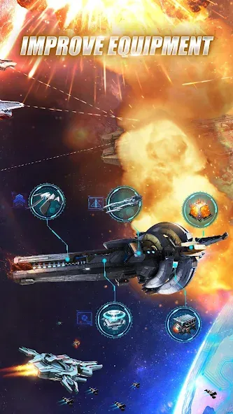 Galaxy Battleship (Гэлакси Батлшип)  [МОД Menu] Screenshot 3