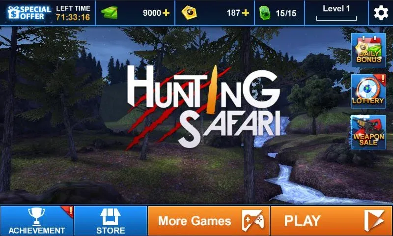 Hunting Safari 3D  [МОД Много монет] Screenshot 4