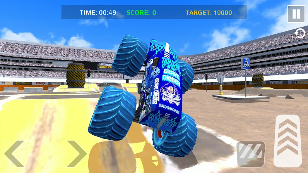 Car Games: Monster Truck Stunt (Монстртрак стант)  [МОД Бесконечные монеты] Screenshot 3