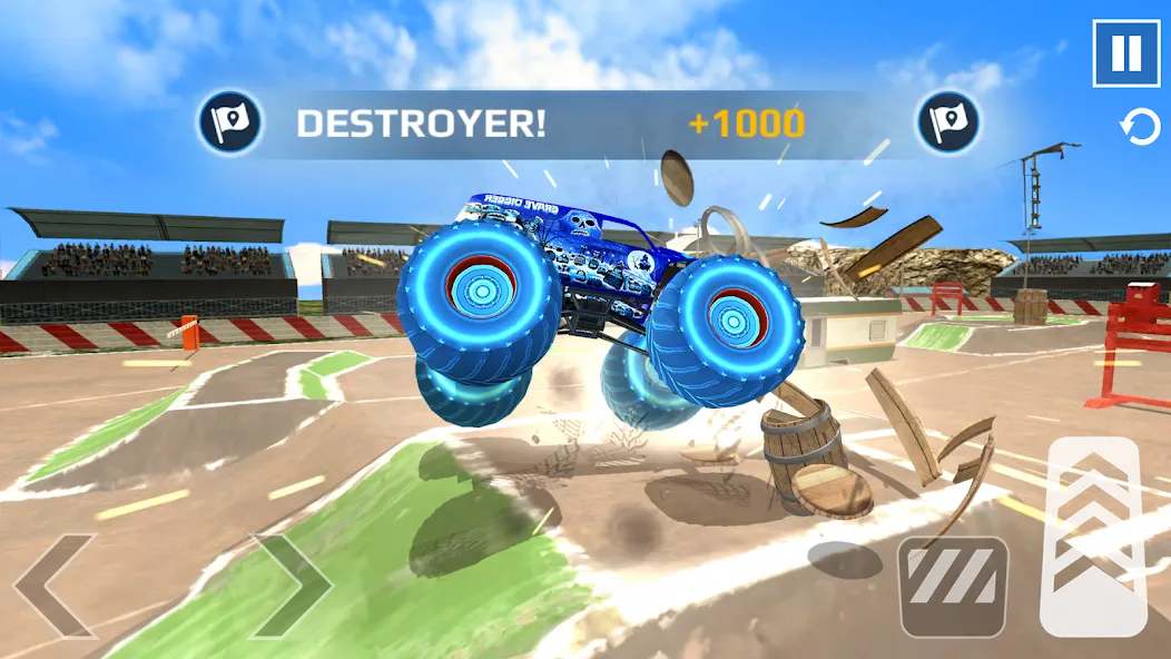 Car Games: Monster Truck Stunt (Монстртрак стант)  [МОД Бесконечные монеты] Screenshot 4