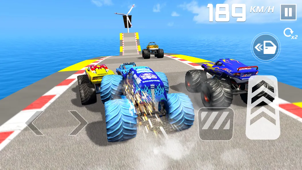 Car Games: Monster Truck Stunt (Монстртрак стант)  [МОД Бесконечные монеты] Screenshot 5