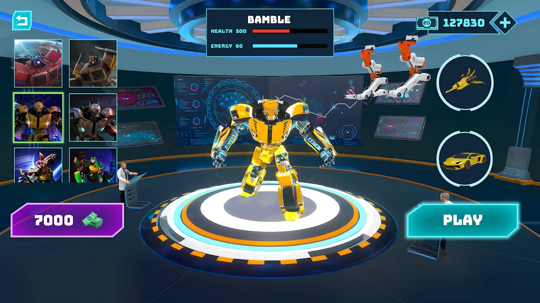 Robot Game: Transform & Fight (Робот Игра Трансформация Автомобиля)  [МОД Бесконечные монеты] Screenshot 5