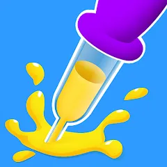 Взломанная Paint Dropper: draw puzzle (Пэйнт Дроппер)  [МОД Бесконечные деньги] - стабильная версия apk на Андроид