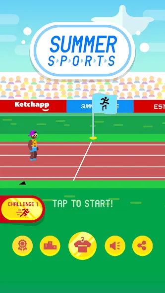 Ketchapp Summer Sports (Кетчапп Летний Спорт)  [МОД Много денег] Screenshot 5