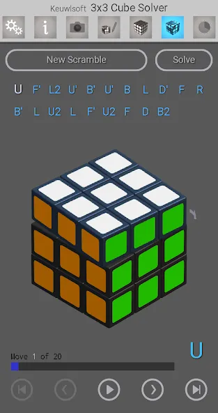 3x3 Cube Solver (х3 кубик решатель)  [МОД Menu] Screenshot 4