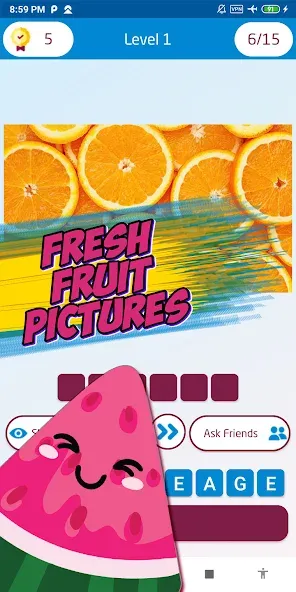 Guess the fruit name game  [МОД Unlimited Money] Screenshot 4