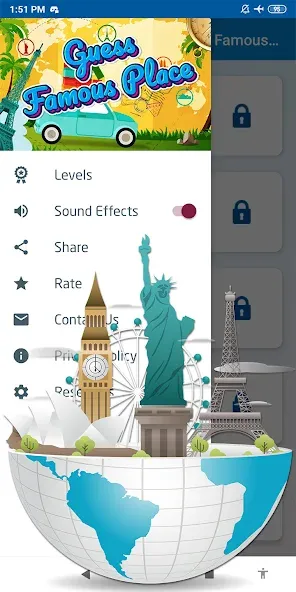 Guess the famous place  [МОД Бесконечные монеты] Screenshot 5