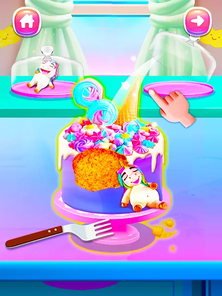 Girl Games: Unicorn Cooking  [МОД Menu] Screenshot 5