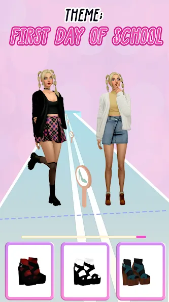 Fashion Battle - Girl Dress Up  [МОД Много монет] Screenshot 1