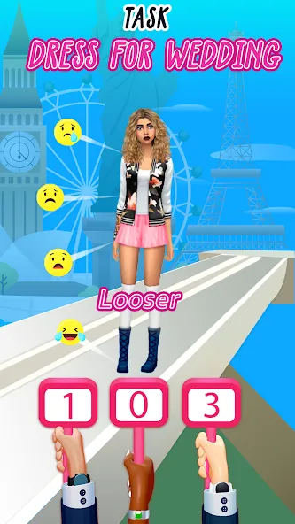 Fashion Battle - Girl Dress Up  [МОД Много монет] Screenshot 3