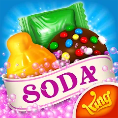 Взлом Candy Crush Soda Saga (Кенди Краш Сода Сага)  [МОД Unlimited Money] - стабильная версия apk на Андроид