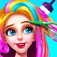 Скачать взлом Girls Hair Salon  [МОД Бесконечные монеты] - стабильная версия apk на Андроид