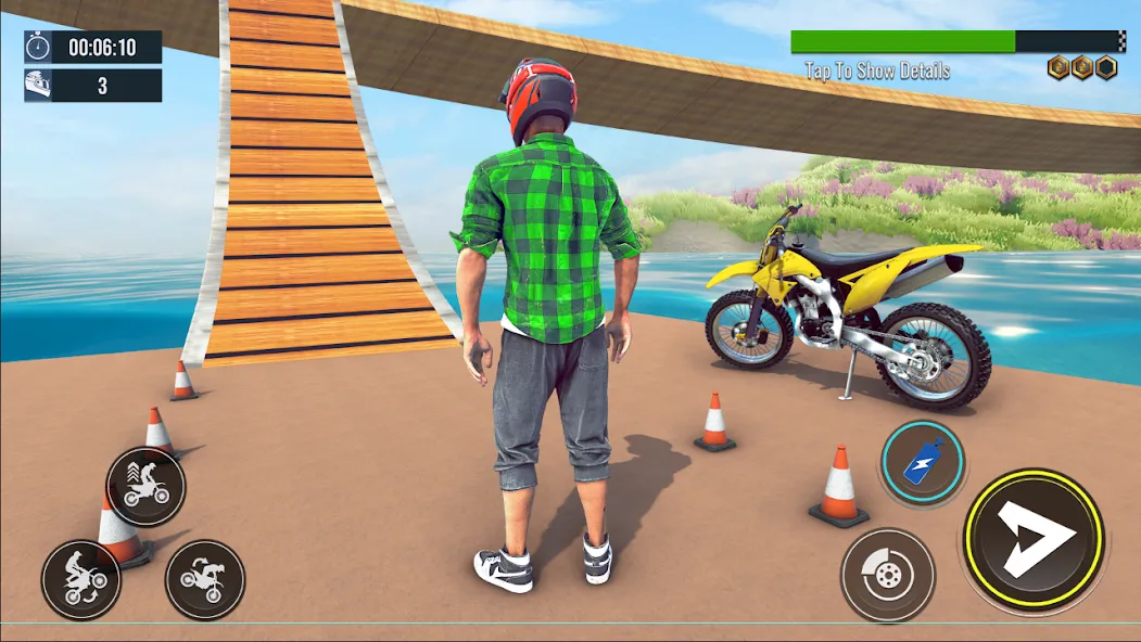 Bike Stunt : Motorcycle Game  [МОД Бесконечные монеты] Screenshot 1