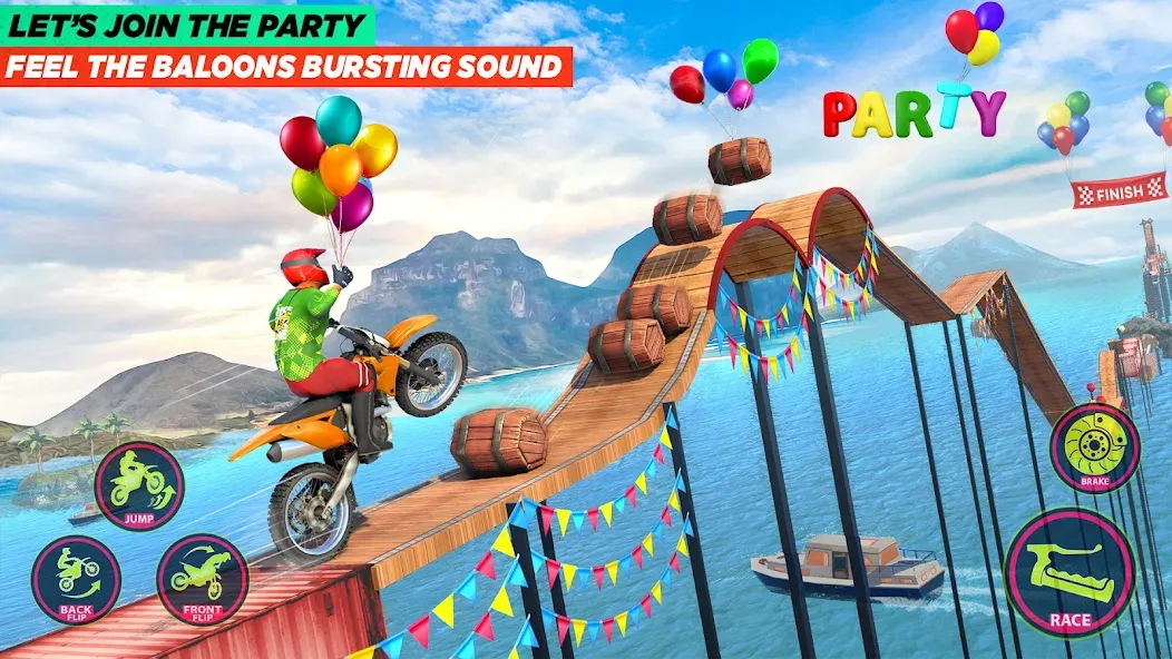 Bike Stunt Game: Tricks Master  [МОД Бесконечные деньги] Screenshot 3