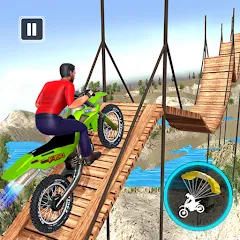 Взломанная Bike Stunt Game: Tricks Master  [МОД Бесконечные деньги] - полная версия apk на Андроид