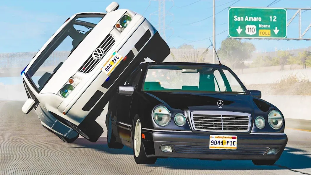 Realistic Car Crash Simulator (Реалистичный симулятор автокатастроф)  [МОД Unlimited Money] Screenshot 2