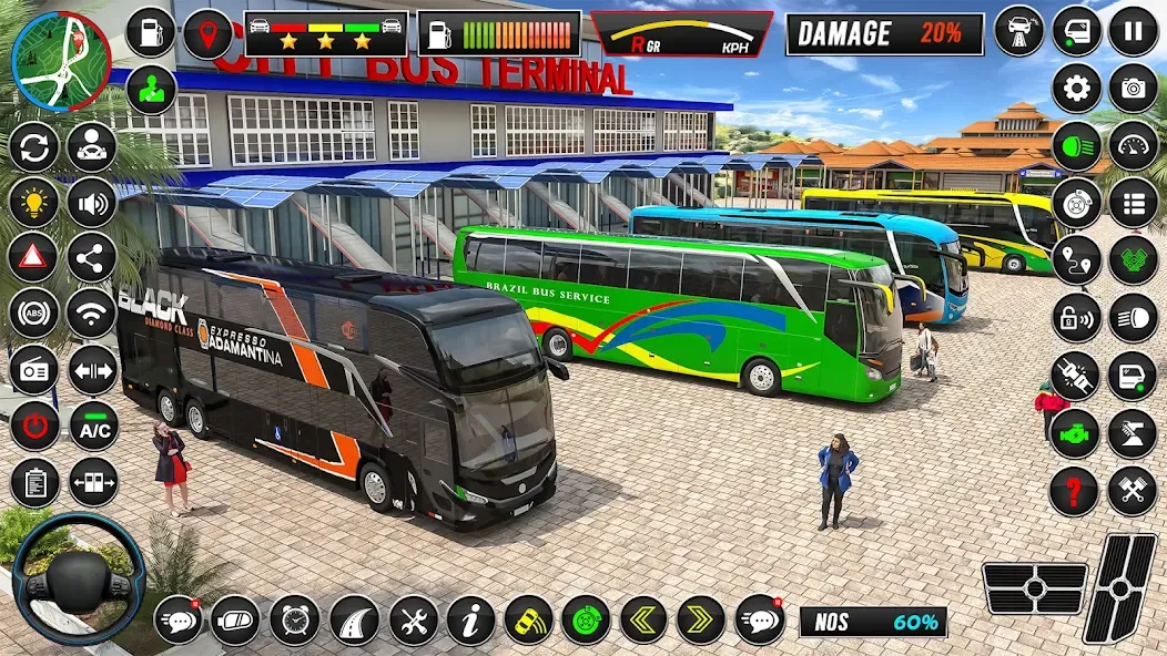 City Coach Bus Driver Games 3D  [МОД Много монет] Screenshot 1