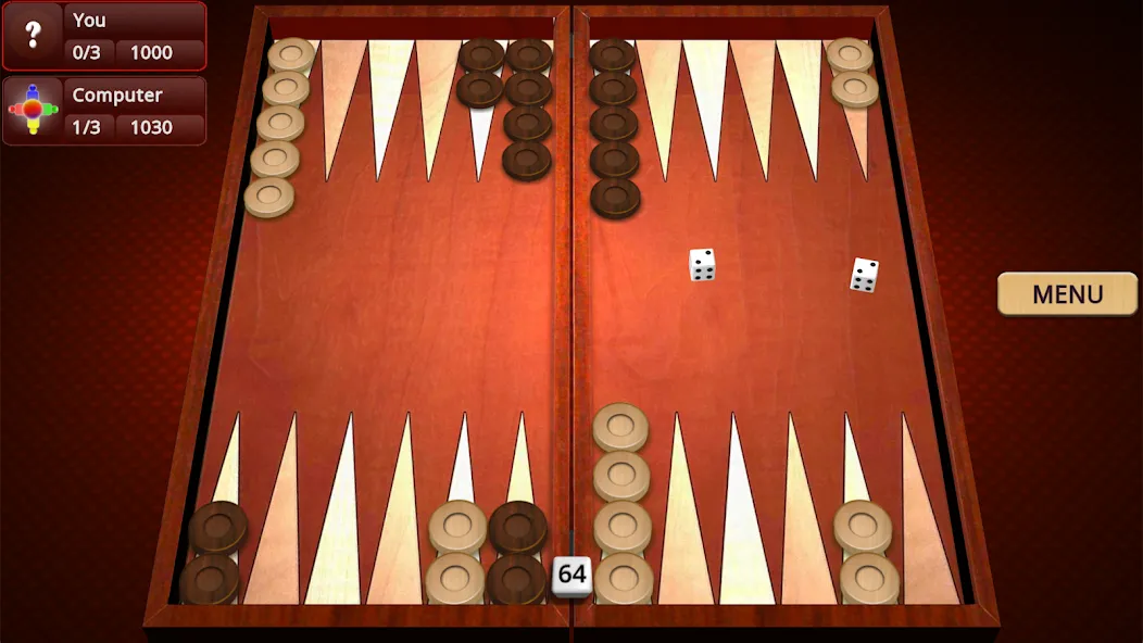 Backgammon Mighty  [МОД Бесконечные монеты] Screenshot 1