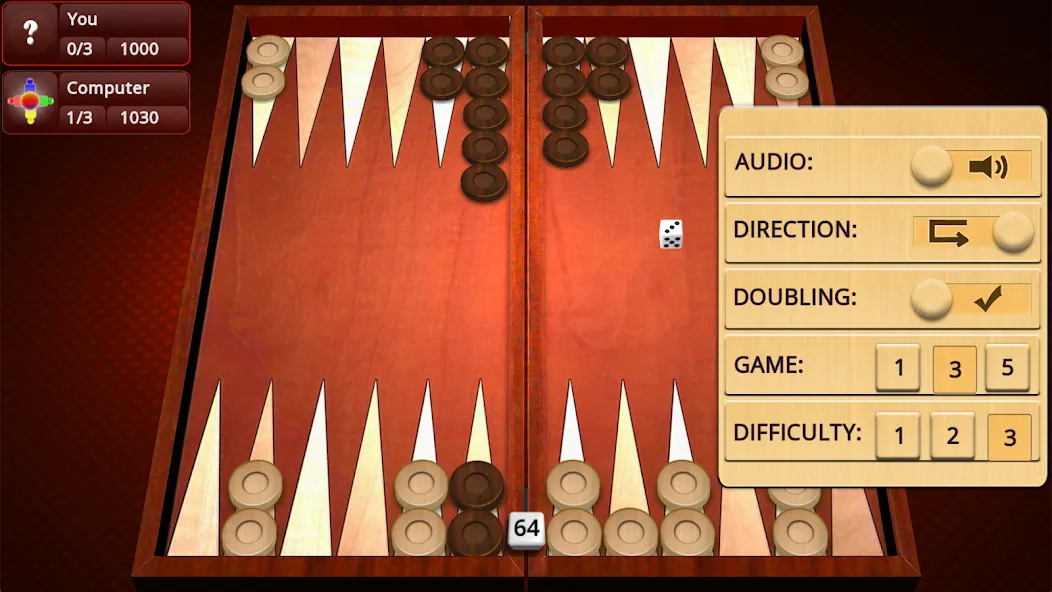 Backgammon Mighty  [МОД Бесконечные монеты] Screenshot 3