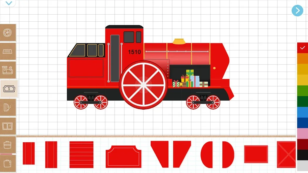 Christmas Train Game For Kids  [МОД Все открыто] Screenshot 1