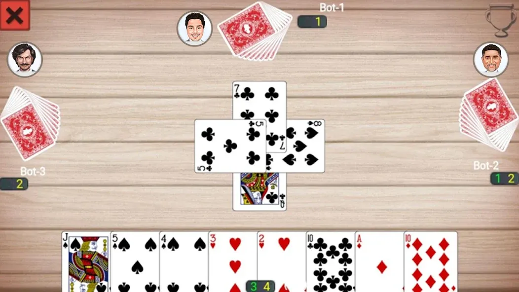 Callbreak Prince: Card Game (Каллбрейк Принц)  [МОД Unlocked] Screenshot 5