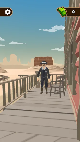 Western Cowboy: Shooting Game (Вестерн Каубой)  [МОД Бесконечные монеты] Screenshot 1