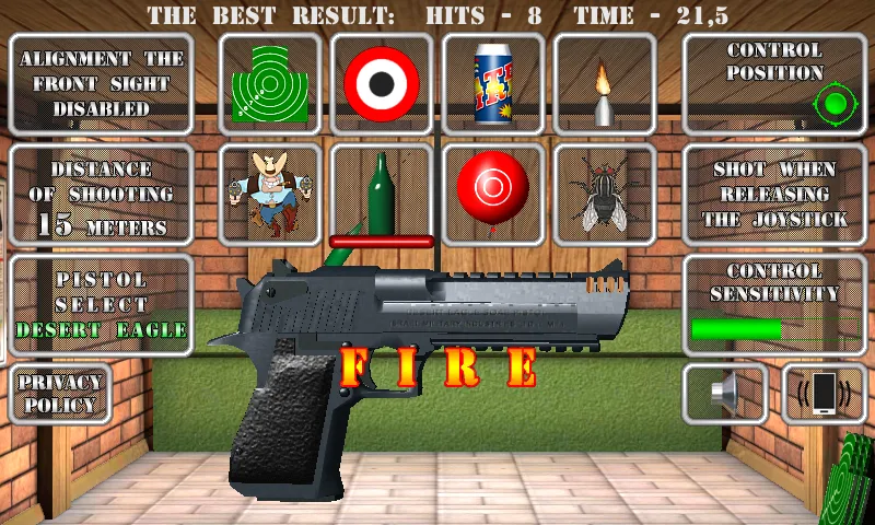 Pistol shooting. Desert Eagle (Пистолет стрельбы симулятор)  [МОД Бесконечные монеты] Screenshot 5