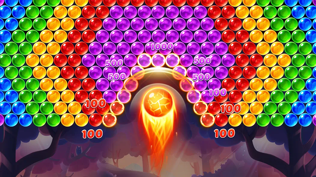 Bubble Shooter Genies  [МОД Бесконечные монеты] Screenshot 1