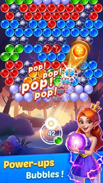 Bubble Shooter Genies  [МОД Бесконечные монеты] Screenshot 5