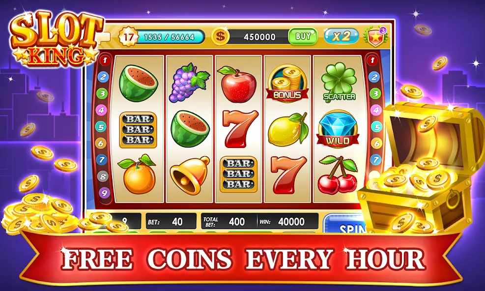 Slots Machines - Vegas Casino  [МОД Много денег] Screenshot 1