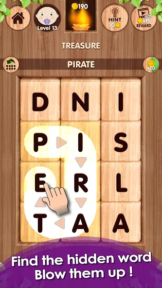 Falling Word Games - Addictive (Фоллинг Уорд Геймс)  [МОД Mega Pack] Screenshot 1