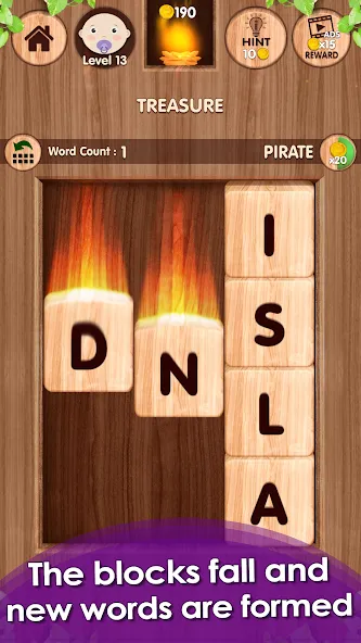 Falling Word Games - Addictive (Фоллинг Уорд Геймс)  [МОД Mega Pack] Screenshot 2