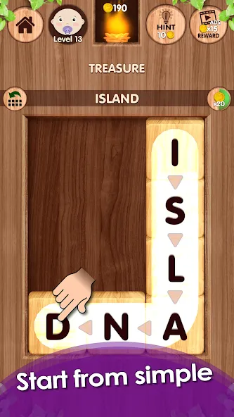 Falling Word Games - Addictive (Фоллинг Уорд Геймс)  [МОД Mega Pack] Screenshot 3