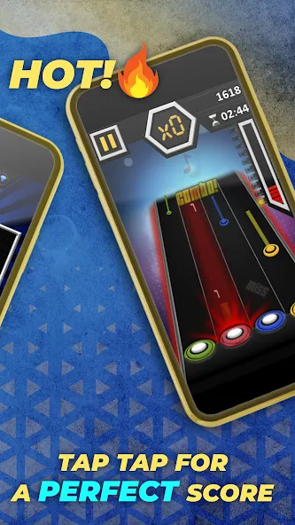 Guitar Hero Mobile: Music Game (Гитар Хиро Мобайл)  [МОД Menu] Screenshot 3