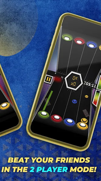 Guitar Hero Mobile: Music Game (Гитар Хиро Мобайл)  [МОД Menu] Screenshot 4