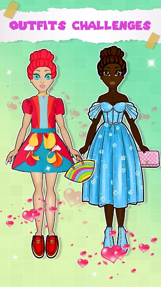 Paper Doll Dress up Games  [МОД Много монет] Screenshot 3