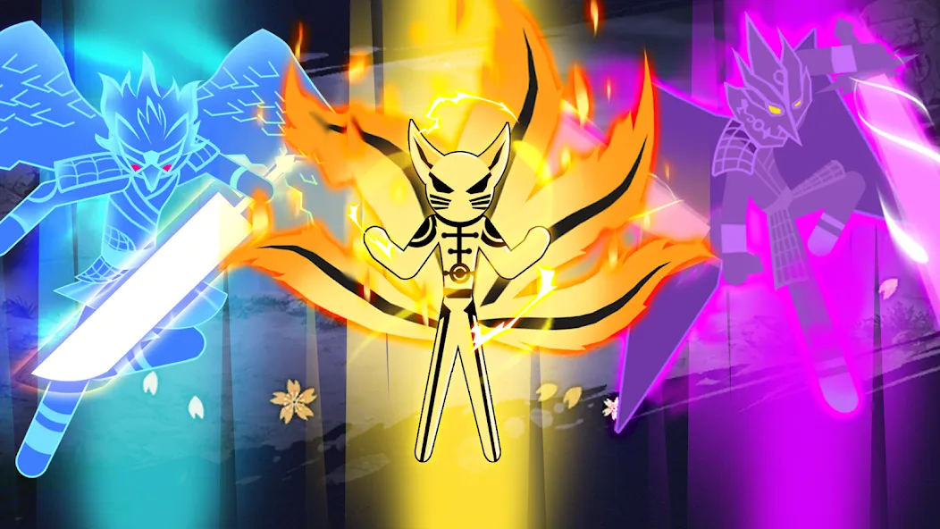 Stick Ninja Fight (Стикман Ниндзя Файт)  [МОД Mega Pack] Screenshot 3