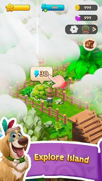 Island Adventure Jungle  Blast (Марбл Пазл)  [МОД Бесконечные монеты] Screenshot 4