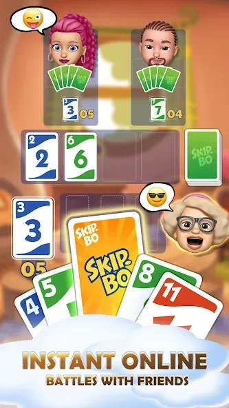 Skip-Bo (кип)  [МОД Бесконечные деньги] Screenshot 2