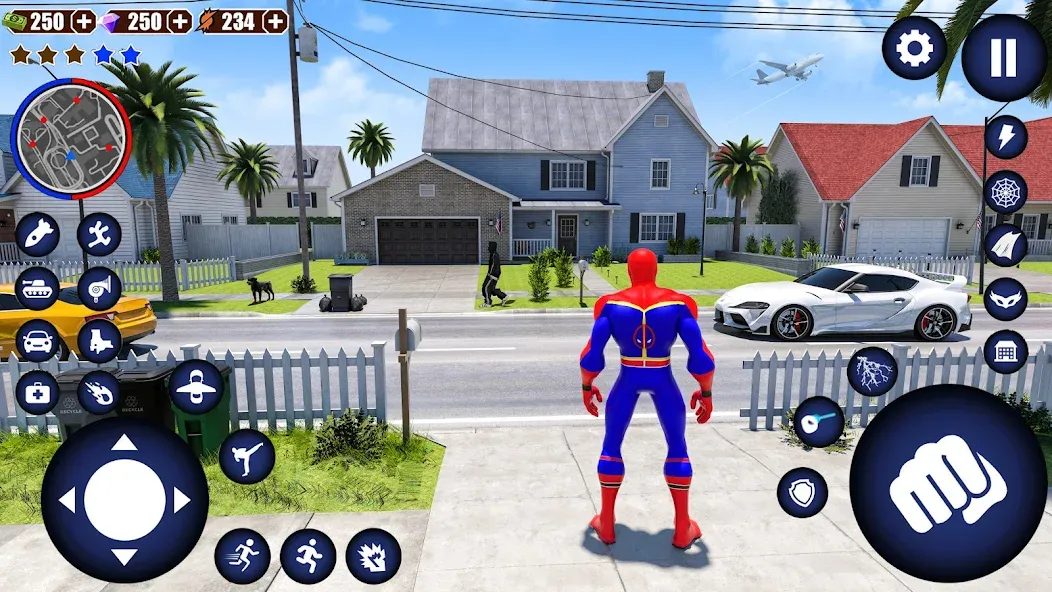 Flying Superhero Robot Games (Флайинг Супергерой Робот Игры)  [МОД Много денег] Screenshot 4