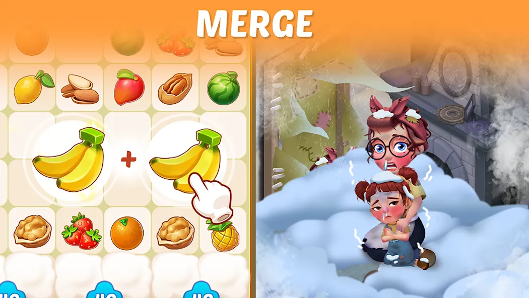 Merge Cooking:Theme Restaurant  [МОД Бесконечные деньги] Screenshot 2