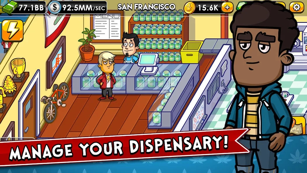 Weed Inc: Idle Tycoon (Уид Инк)  [МОД Бесконечные деньги] Screenshot 3